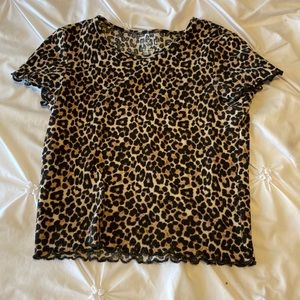 american eagle cheetah t-shirt